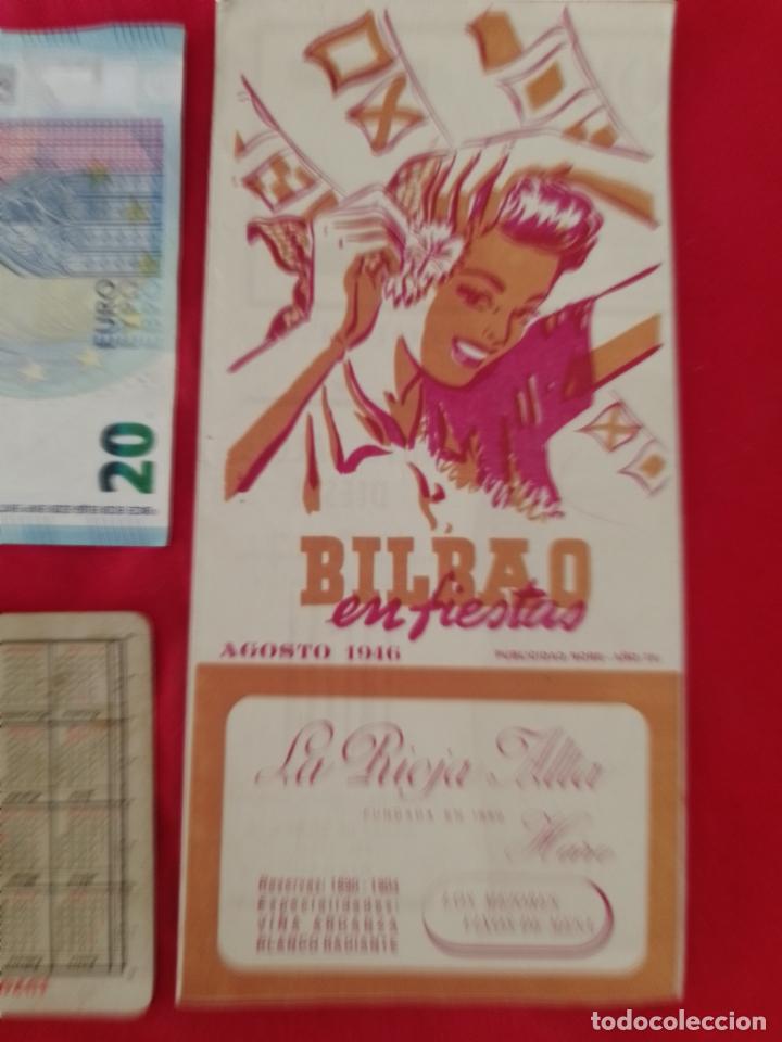 Folletos de turismo: Bilbao. Folleto desplegable de fiestas de 1946