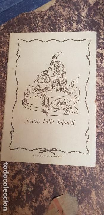 Brochures de tourisme: VALENCIA LLIBRET FALLA TOMASOS I CARLES CERVERA 1960