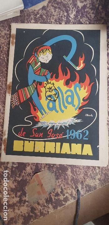 Folletos de turismo: BURRIANA LLIBRET FALLAS DE SAN JOSE 1962