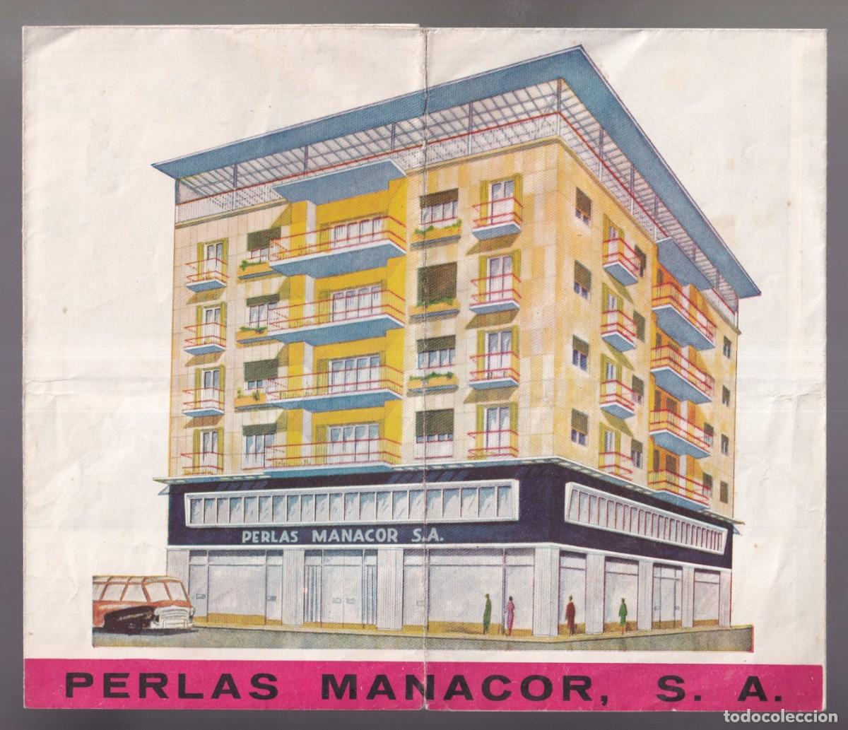 Travel Brochures: Mallorca. Manacor. *Perlas Manacor S.A.* Meds. abierto 277x430 mms.