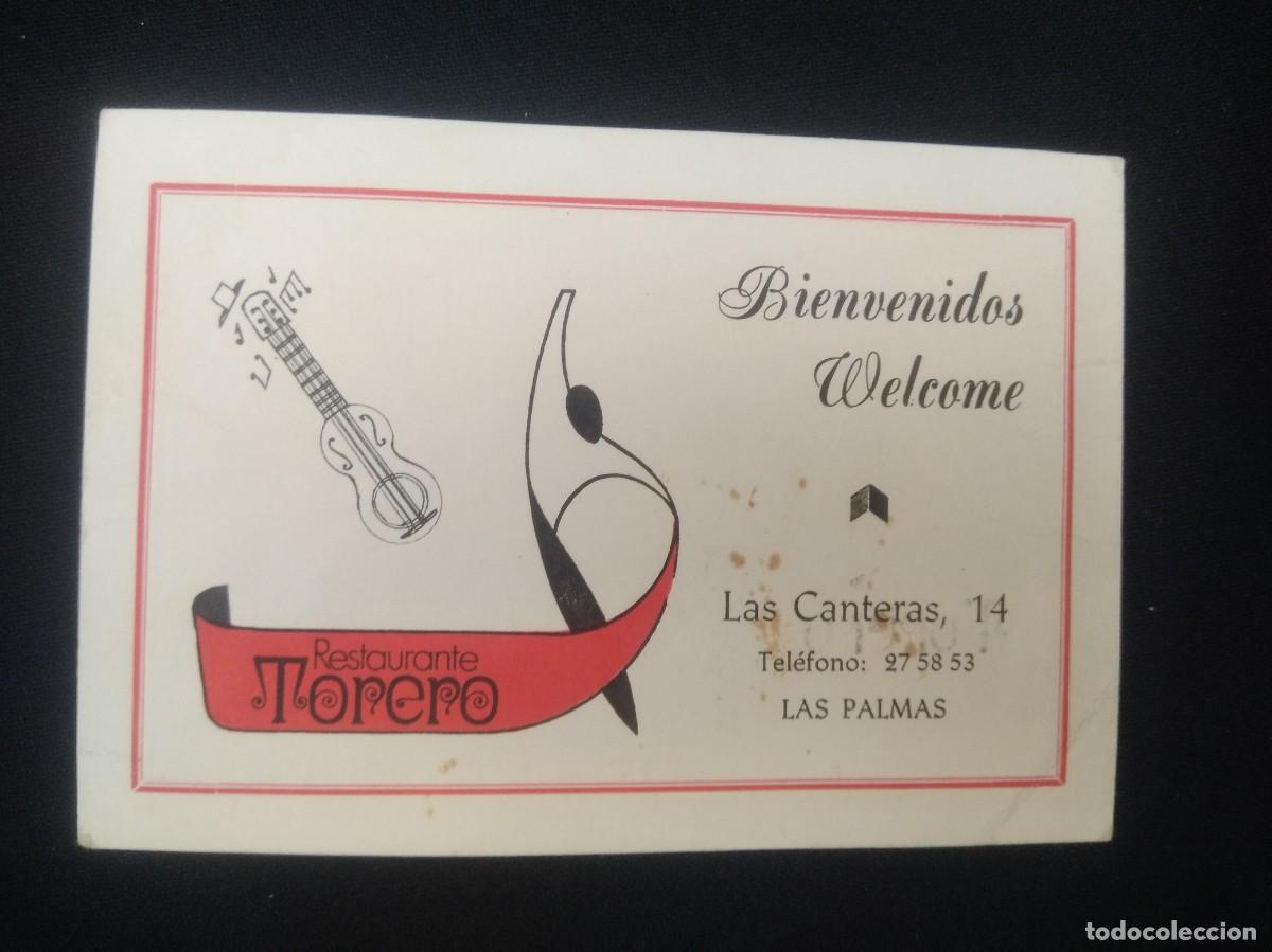 Tourismusbrosch&uuml;ren: Tarjeta Restaurante Torero Las Canteras , 14 Las palmas