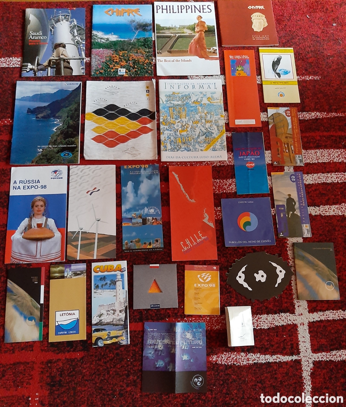 Folletos de turismo: Lote folletos pabellones Expo 1998 Lisboa