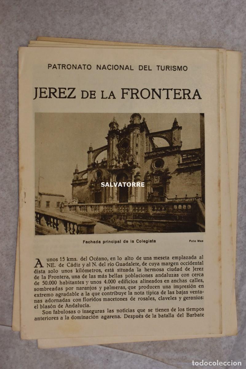 Tourismusbrosch&uuml;ren: PATRONATO NACIONAL TURISMO REPUBLICA ESPA&Ntilde;OLA JEREZ DE LA FRONTERA