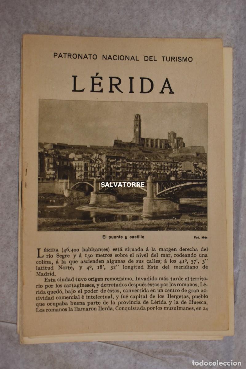 Tourismusbrosch&uuml;ren: PATRONATO NACIONAL TURISMO REPUBLICA ESPA&Ntilde;OLA LERIDA