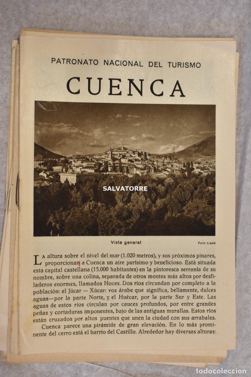 Folhetos de turismo: PATRONATO NACIONAL TURISMO REPUBLICA ESPA&Ntilde;OLA CUENCA