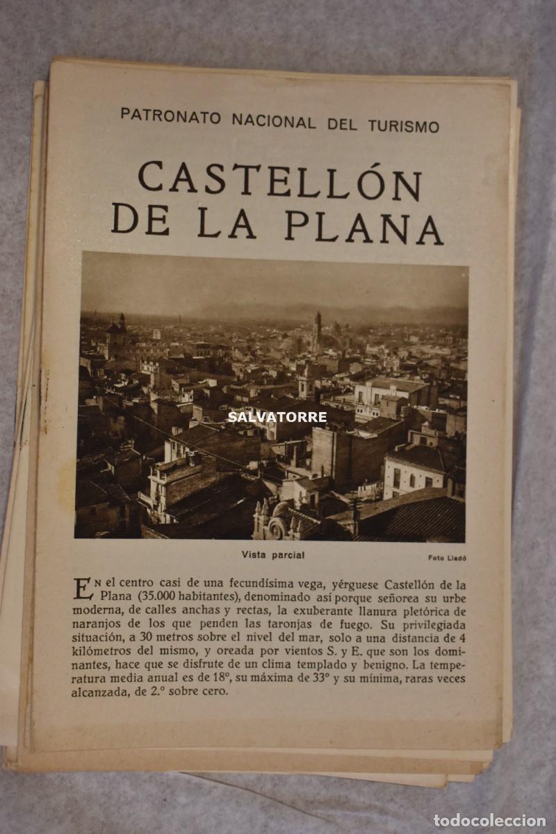 Folhetos de turismo: PATRONATO NACIONAL TURISMO REPUBLICA ESPA&Ntilde;OLA CASTELLON DE LA PLANA