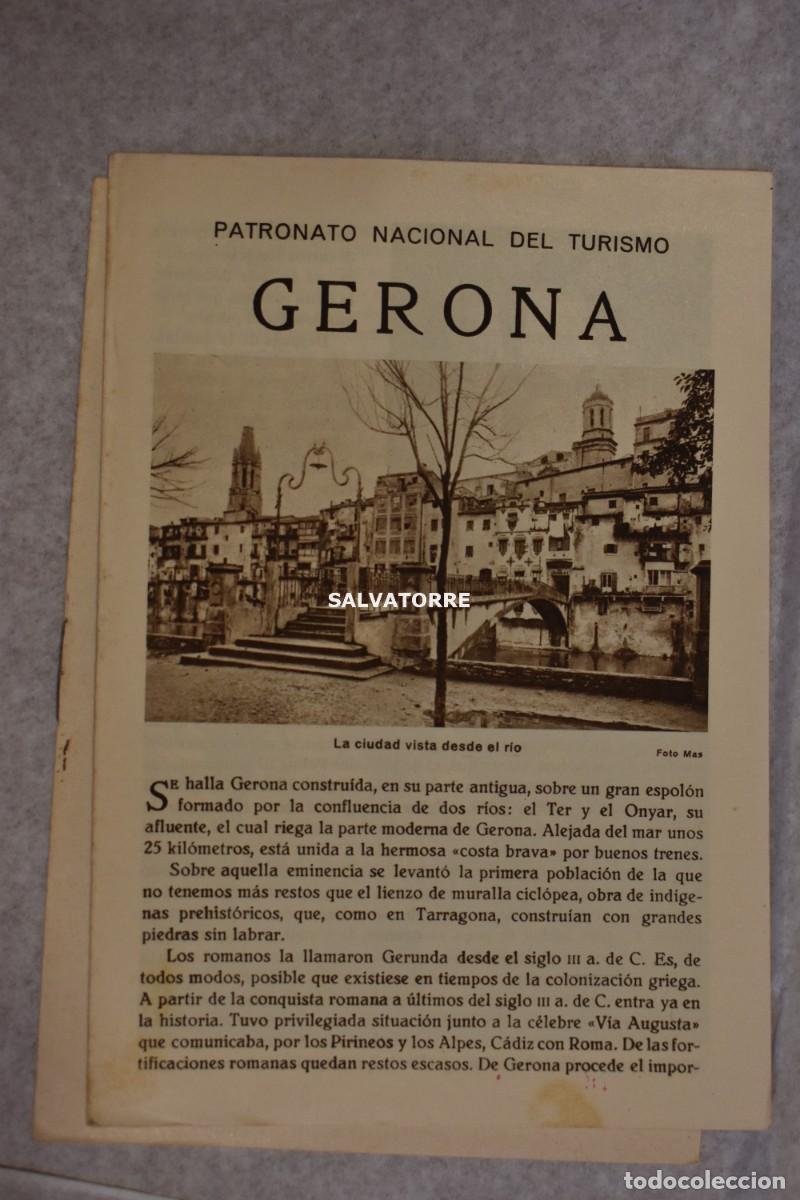 Folhetos de turismo: PATRONATO NACIONAL TURISMO REPUBLICA ESPA&Ntilde;OLA GERONA