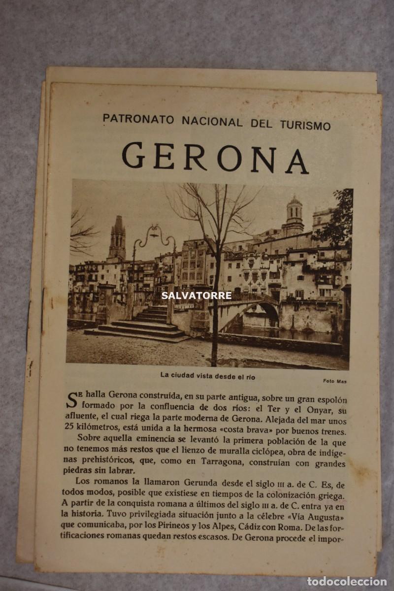 Folhetos de turismo: PATRONATO NACIONAL TURISMO REPUBLICA ESPA&Ntilde;OLA GERONA