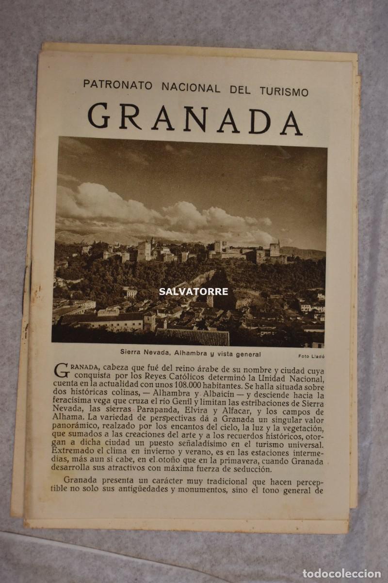 Folhetos de turismo: PATRONATO NACIONAL TURISMO REPUBLICA ESPA&Ntilde;OLA GRANADA