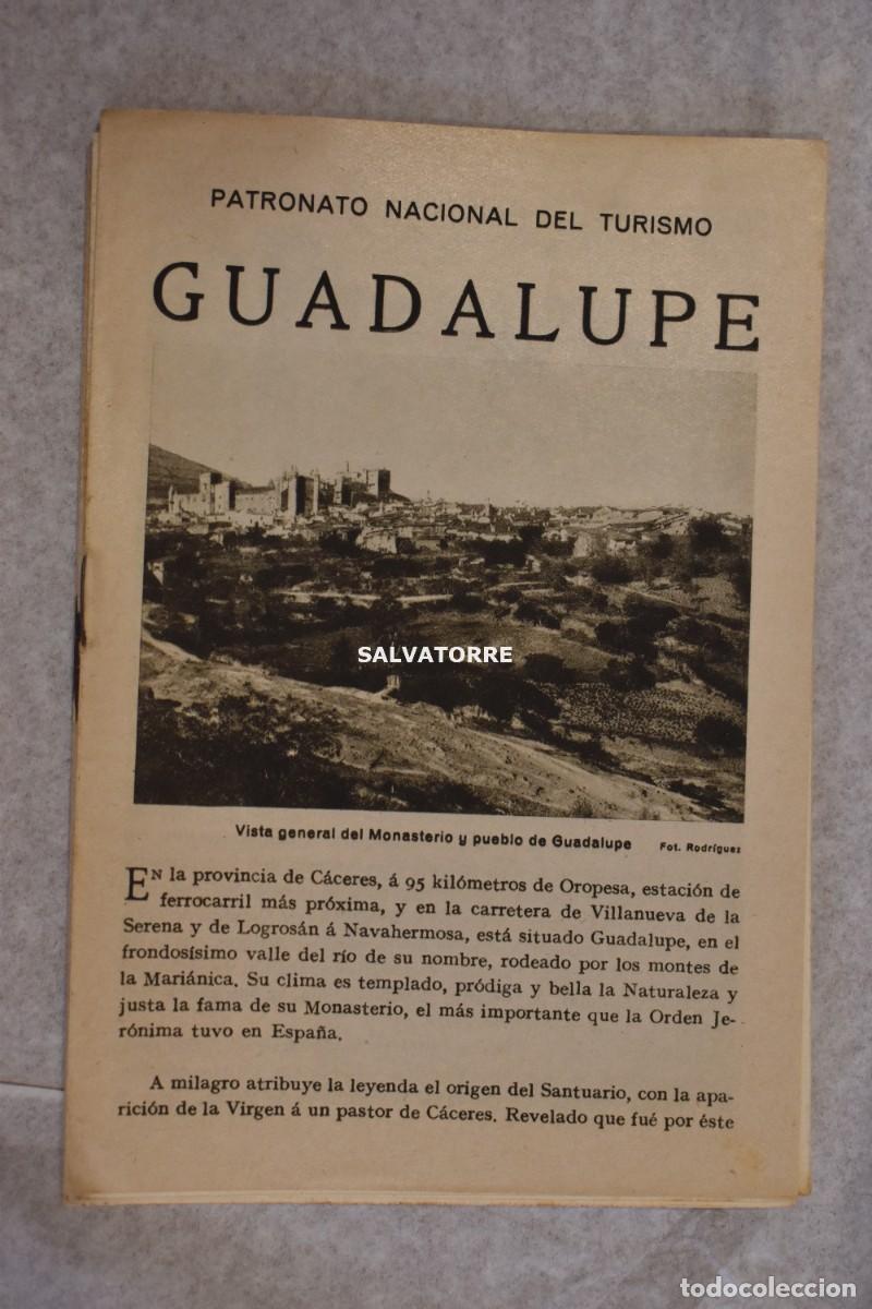 Folhetos de turismo: PATRONATO NACIONAL TURISMO REPUBLICA ESPA&Ntilde;OLA GUADALUPE
