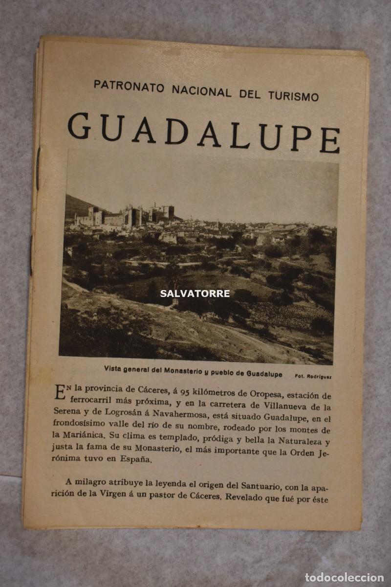Folhetos de turismo: PATRONATO NACIONAL TURISMO REPUBLICA ESPA&Ntilde;OLA GUADALUPE