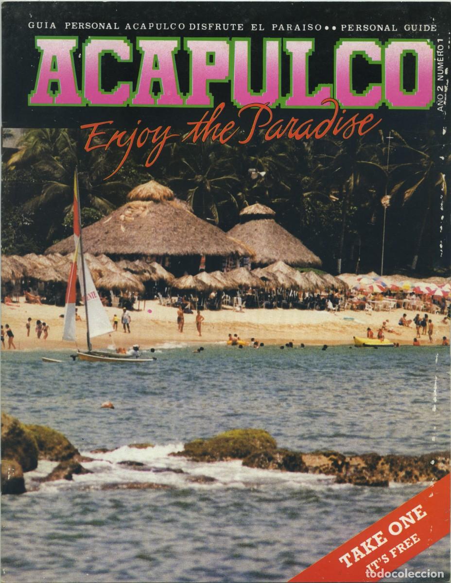 Tourismusbrosch&uuml;ren: FOLLETO TUR&Iacute;STICO GU&Iacute;A PERSONAL ACAPLCO DISFRUTE EL PARAISO. A&ntilde;o 2. N&ordm; 1. 1992. Pp. 11