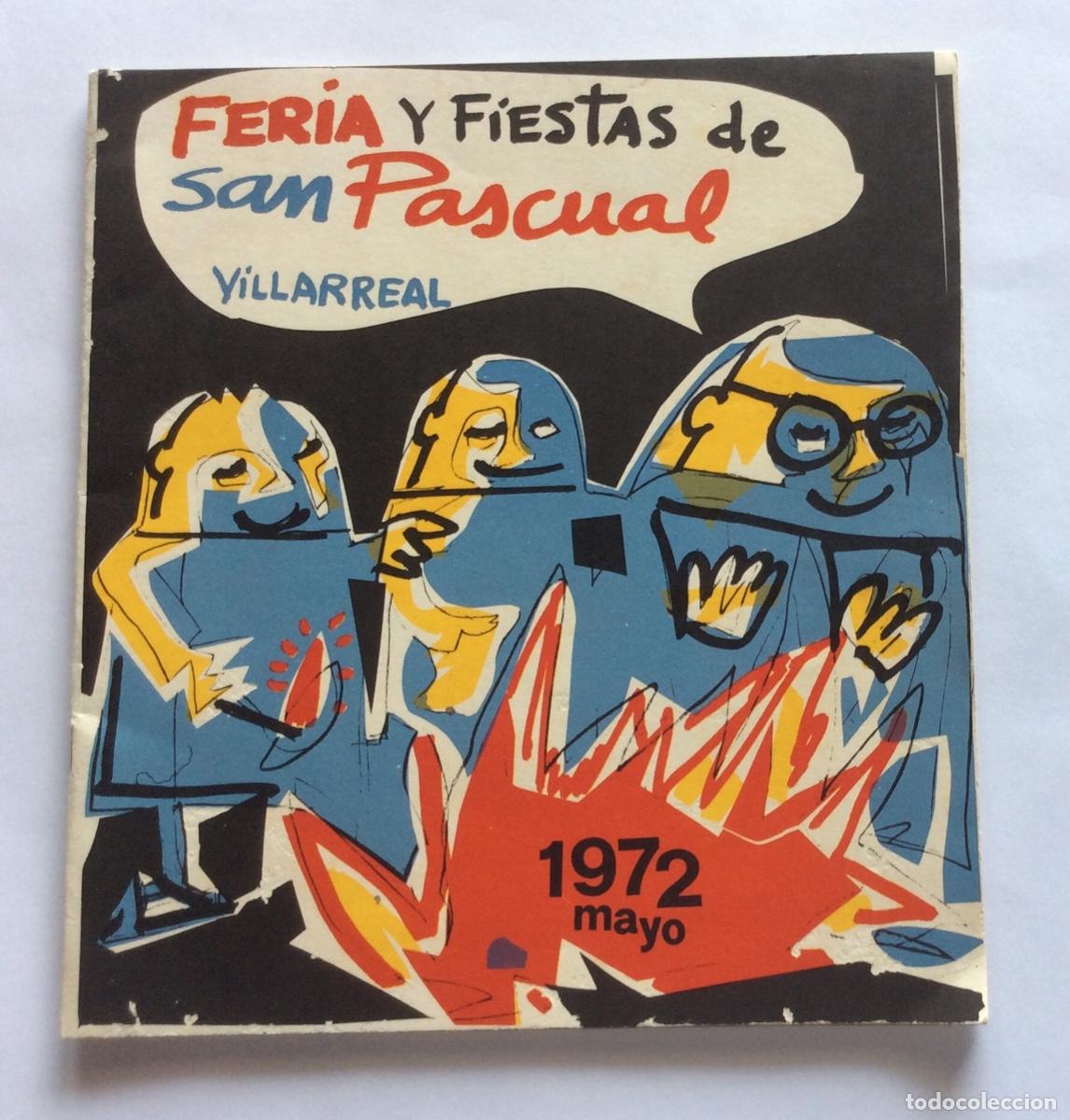 Tourismusbrosch&uuml;ren: PROGRAMA FERIA Y FIESTAS SAN PASCUAL MAYO 1972 VILLARREAL CASTELLON