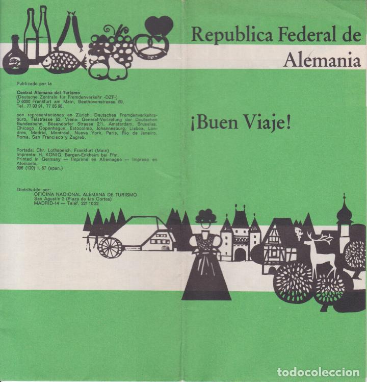 Tourismusbrosch&uuml;ren: FOLLETO DE LA REPUBLICA FEDERAL DE ALEMANIA - &iexcl;BUEN VIAJE!