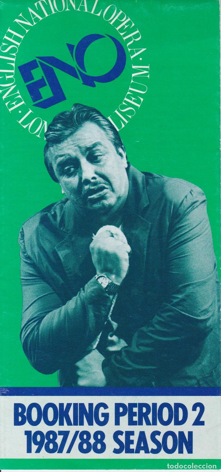 Tourismusbrosch&uuml;ren: DESPLEGABLE &ndash; ENGLISH NATIONAL OPERA &ndash; LONDON COLISEUM &ndash; BOOKING PERIOD 2 &ndash; 1987/88