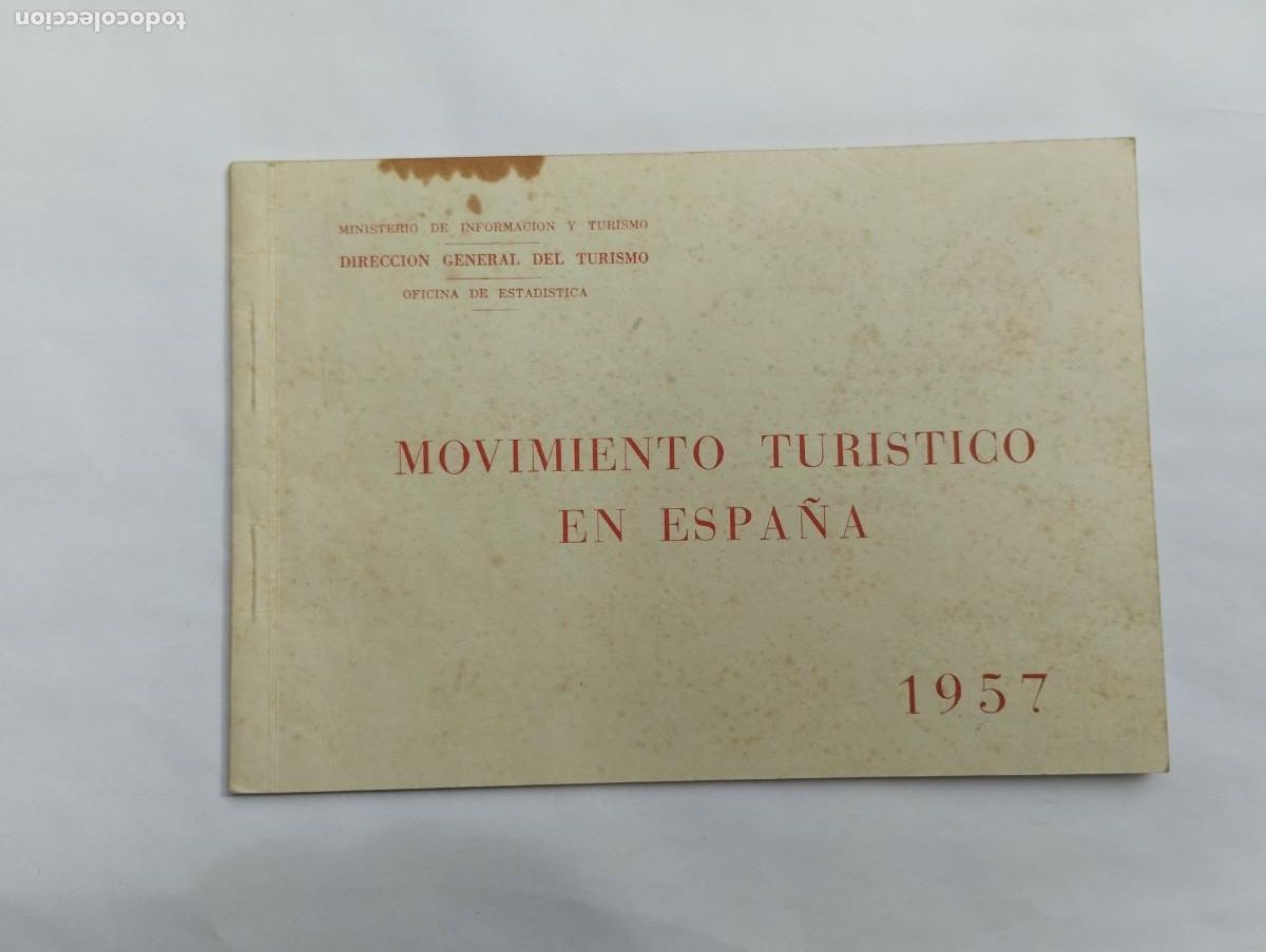 Travel Brochures: Librito Movimiento Tur&iacute;stico en Espa&ntilde;a 1957