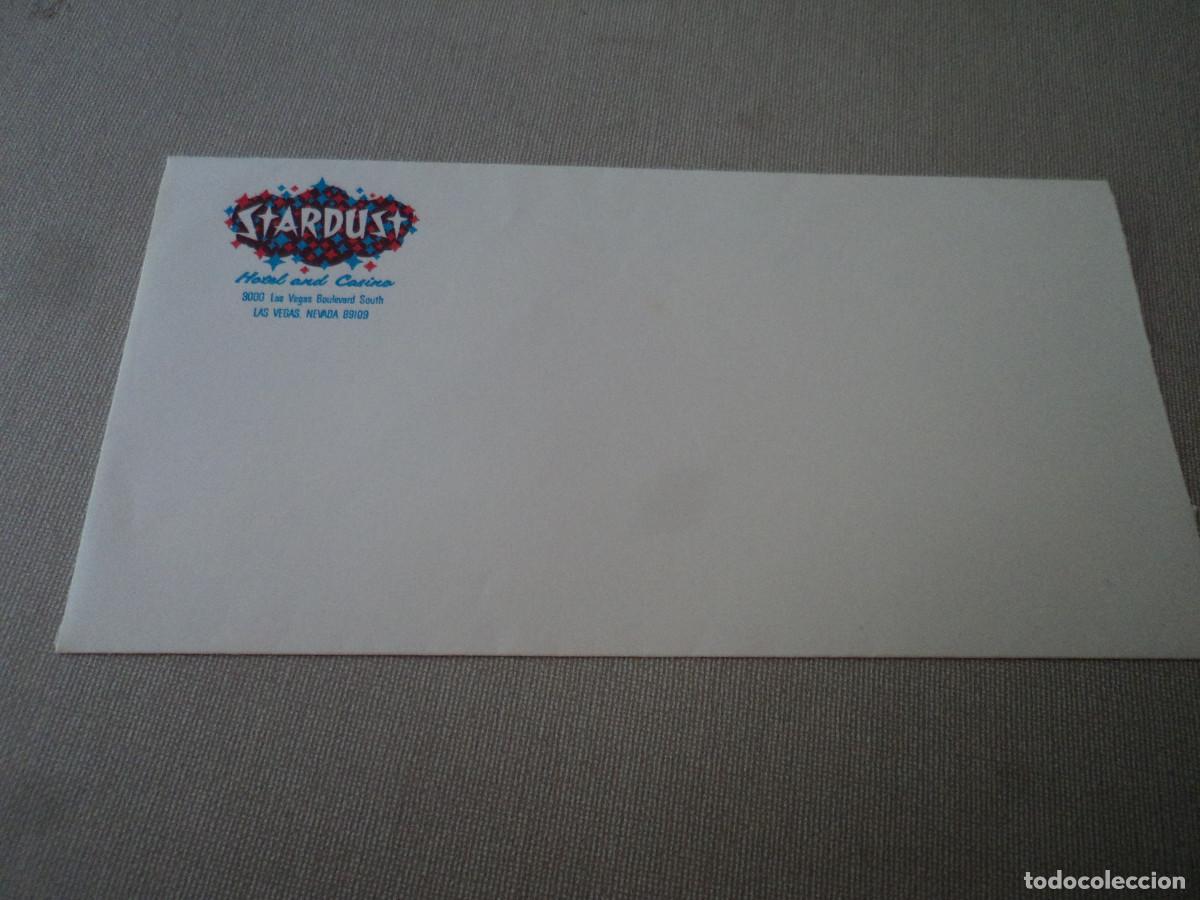 Tourismusbrosch&uuml;ren: sobre vacio de hotel - casino, stardus de las vegas