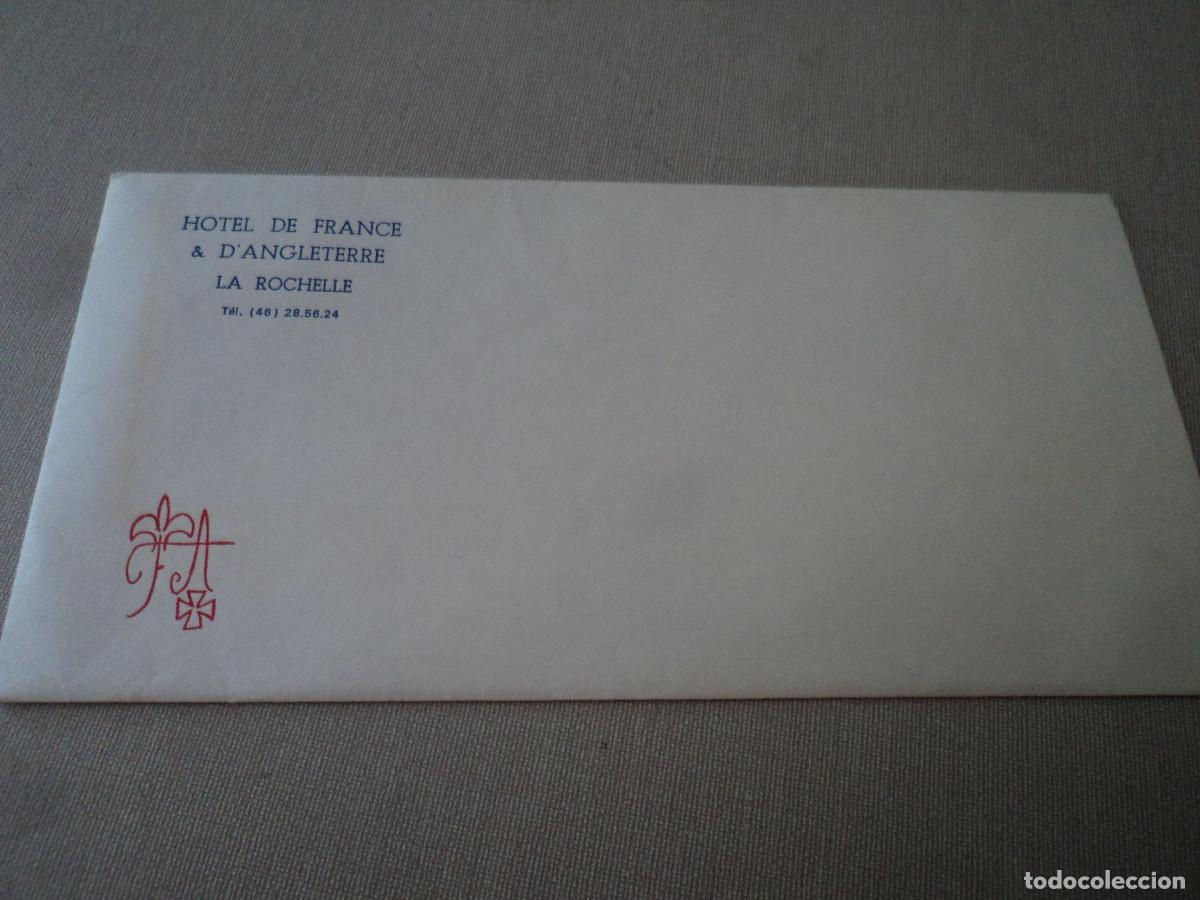 Tourismusbrosch&uuml;ren: sobre vacio de hotel de france & d&acute;angleterre, la rochelle