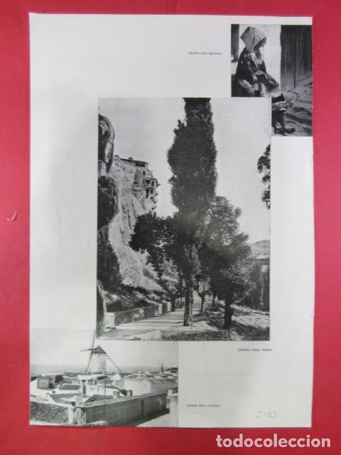 Tourismusbrosch&uuml;ren: RECORTE 1953 - LAGARTERANA TOLEDO CUENCA CASAS COLGANTES CRIPTANA CIUDAD REAL