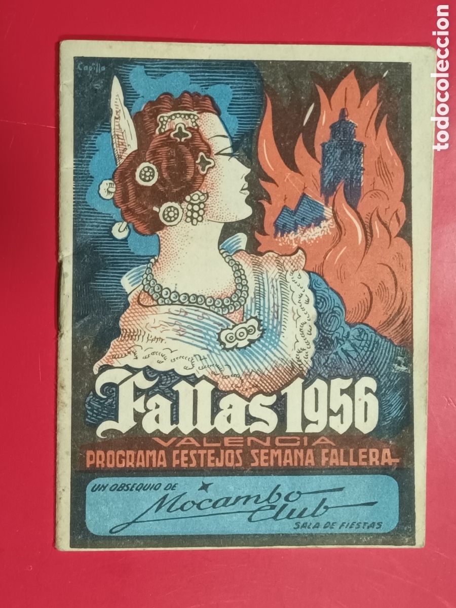 Tourismusbrosch&uuml;ren: PROGRAMA FESTEJOS SEMANA FALLERA. FALLAS 1956 OBSEQUIO MOCAMBO CLUB