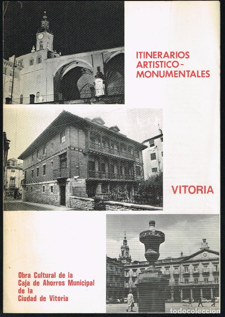 Tourismusbrosch&uuml;ren: FOLLETO - ITINERARIOS ART&Iacute;STICO MONUMENTALES - VITORIA - 1967