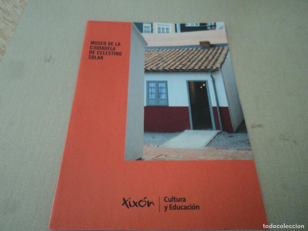 Folletos de turismo: folleto desplegable de museu de la ciudadela de celestino solar, en castellano, xixon, 21 x 15 cm