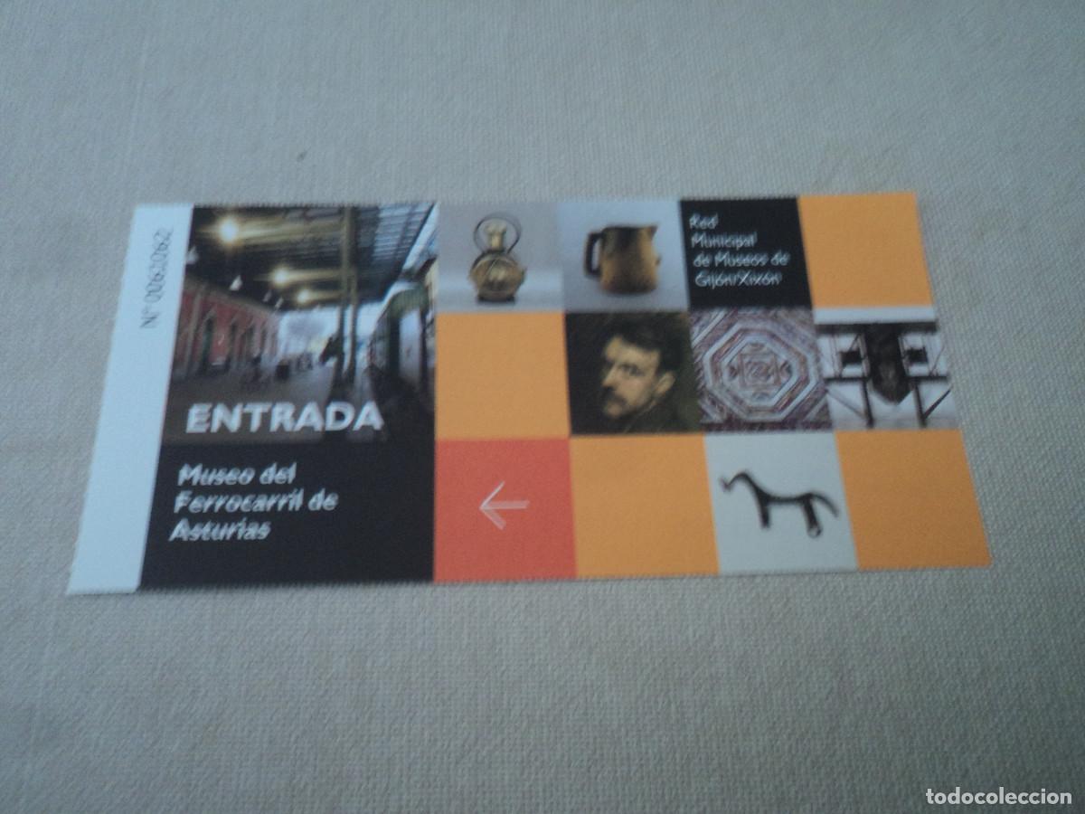 Tourismusbrosch&uuml;ren: entrada al museo del ferrocarril de asturias