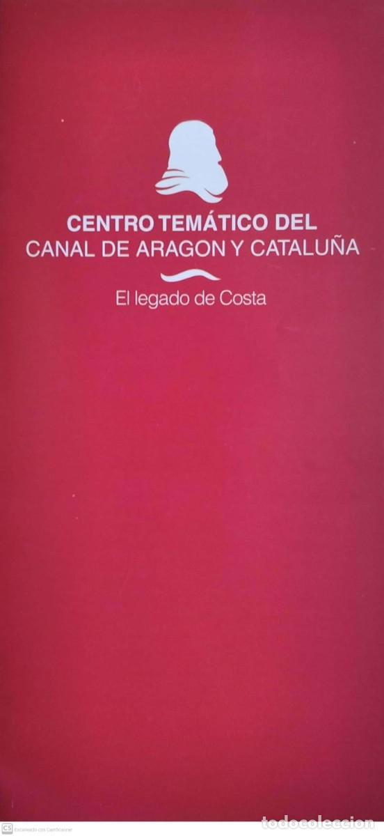 Tourismusbrosch&uuml;ren: Monz&oacute;n (Huesca). Centro tem&aacute;tico del canal de Arag&oacute;n y Catalu&ntilde;a. El legado de Costa.