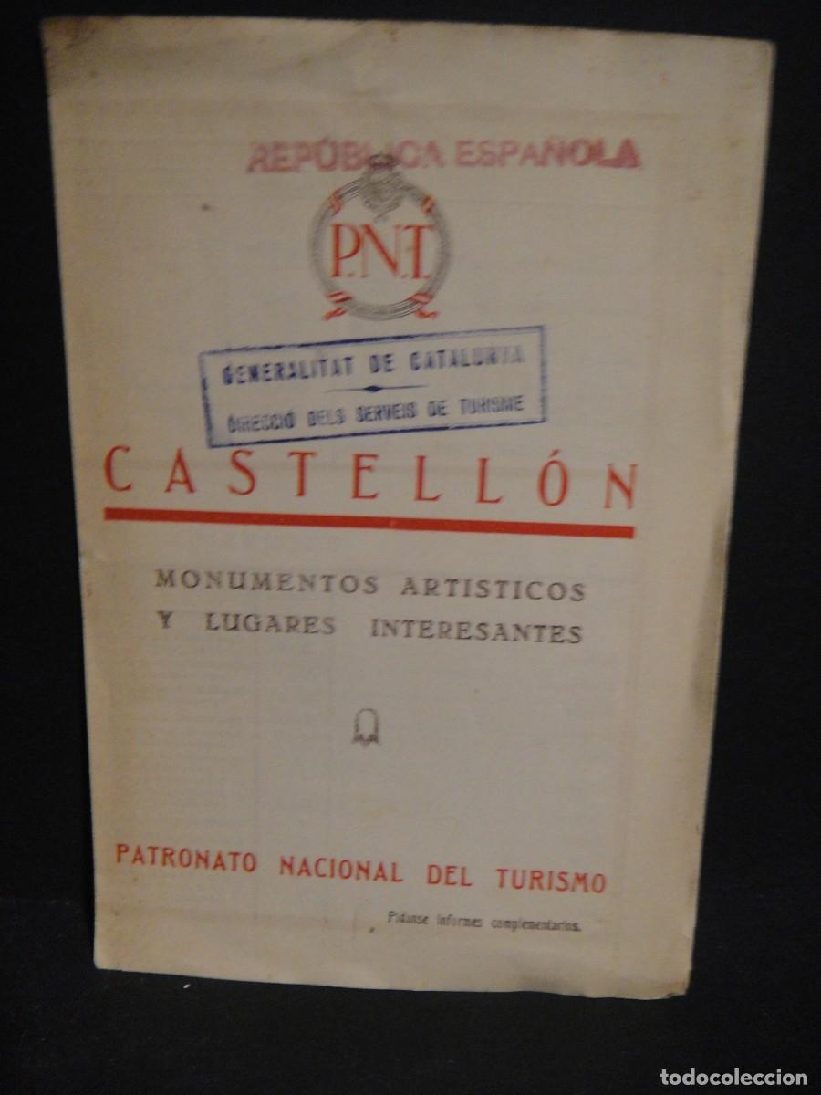 Tourismusbrosch&uuml;ren: folleto de turismo de castellon - republica espa&ntilde;ola , generalitat de catalunya