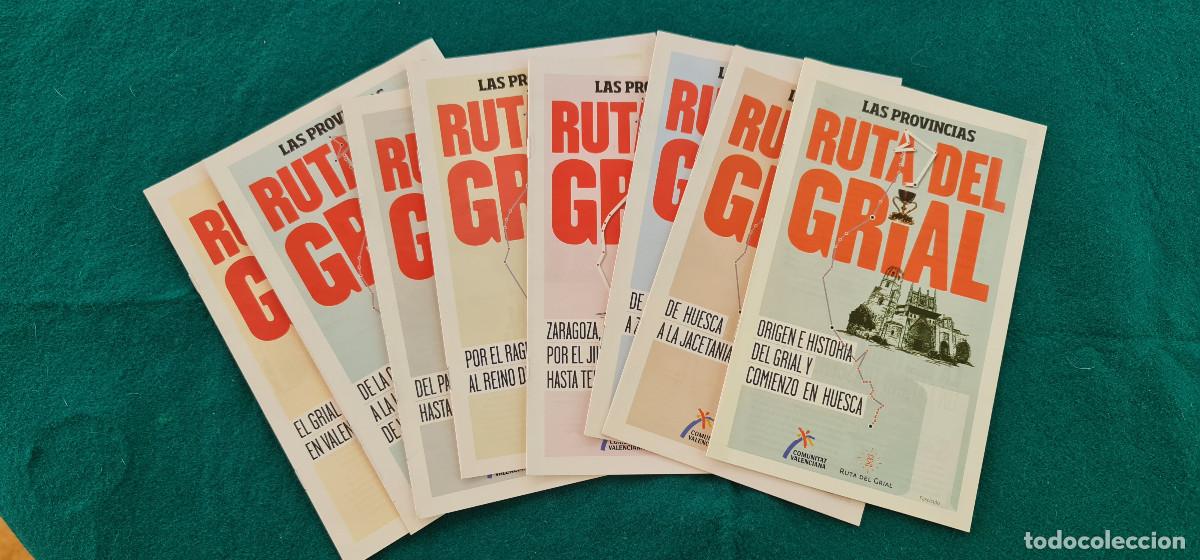 Tourismusbrosch&uuml;ren: 8 FOLLETOS RUTA DEL GRIAL (2018) EDITADO POR LAS PROVINCIAS - ORIGEN Y COMIENZO