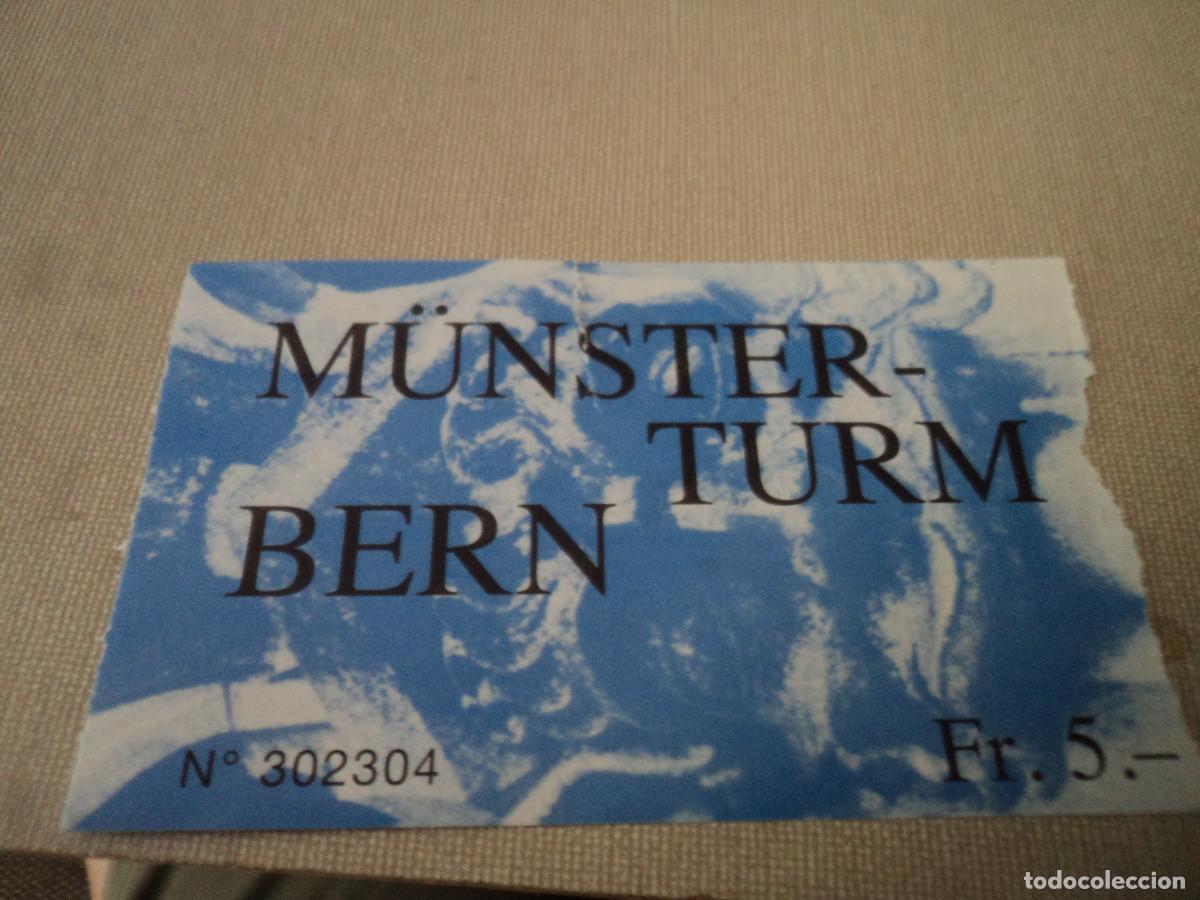 Folletos de turismo: entrada a la torre munster de berna