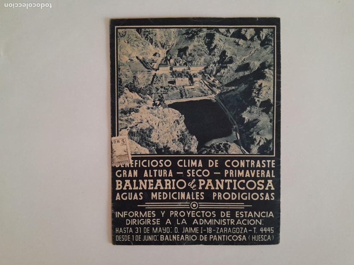 Folletos de turismo: ANTIGUO FOLLETO TURISMO BALNEARIO DE PANTICOSA HUESCA 1948 HUECOGRABADO FOURNIER RV