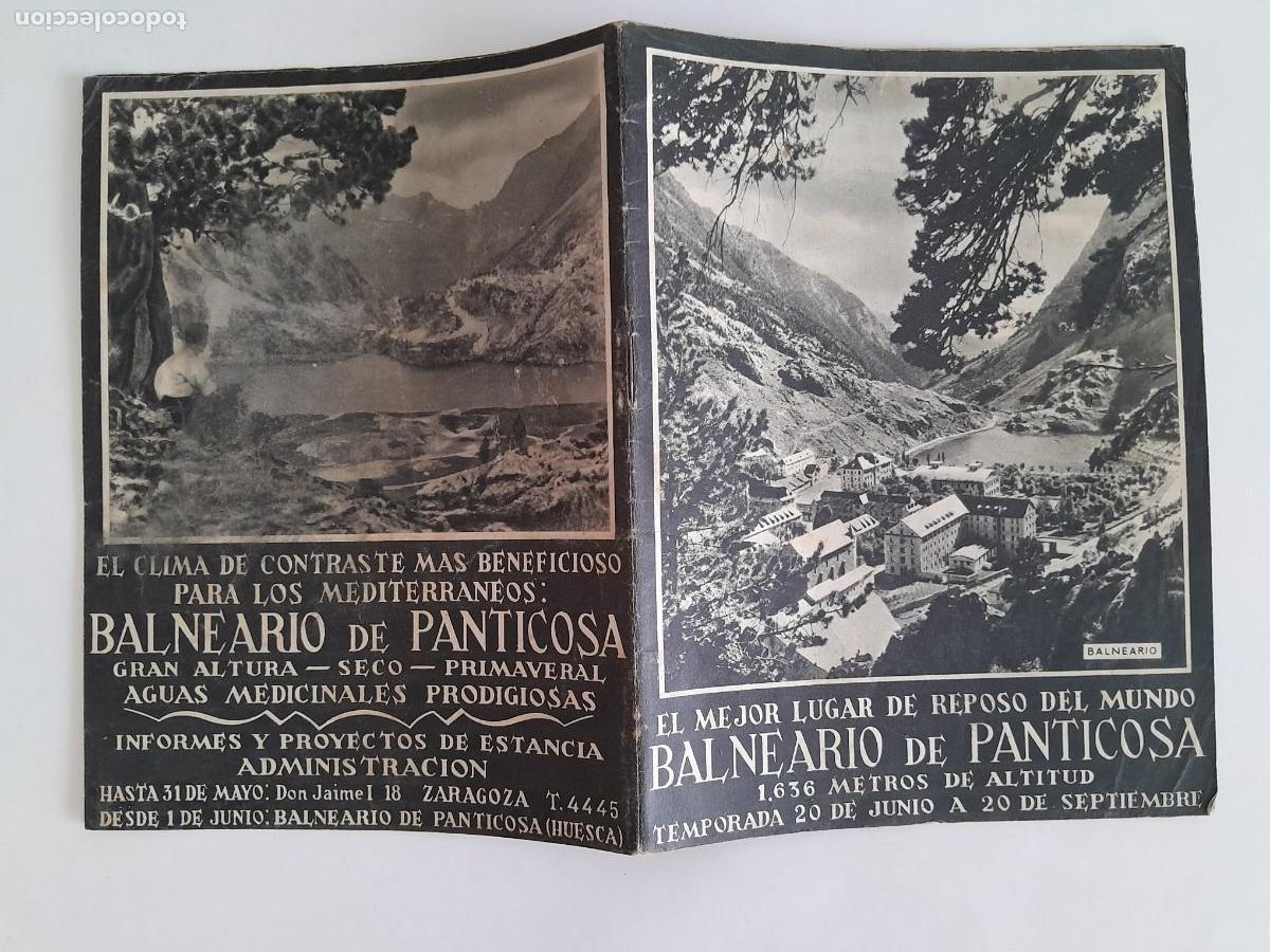 Folletos de turismo: ANTIGUO FOLLETO TURISMO BALNEARIO DE PANTICOSA HUESCA 1948 HUECOGRABADO FOURNIER RV