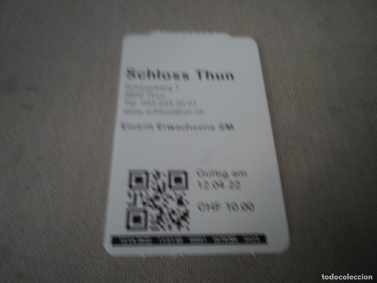 Brochures de tourisme: entrada visita al castillo de thun, puede variar la numeracion