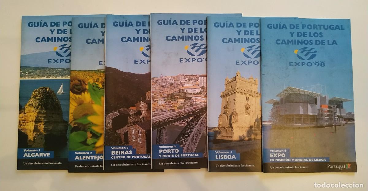 Folhetos de turismo: LOTE DE 6 GUIA DE PORTUGAL Y DE LOS CAMINOS DE LA EXPO 98 LISBOA