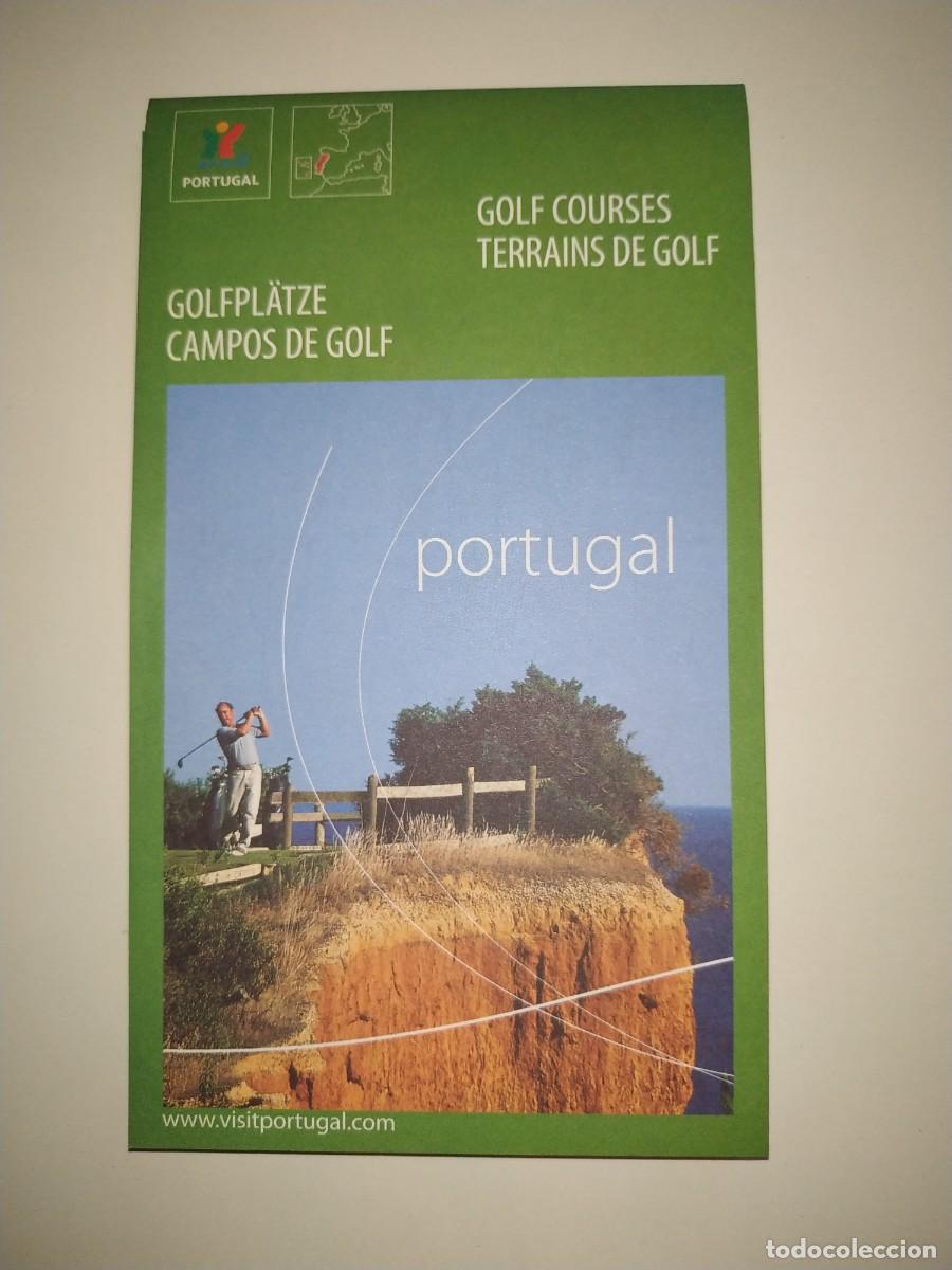 Travel Brochures: FOLLETO TURISTICO DESPLEGABLE CAMPOS DE GOLF EN PORTUGAL