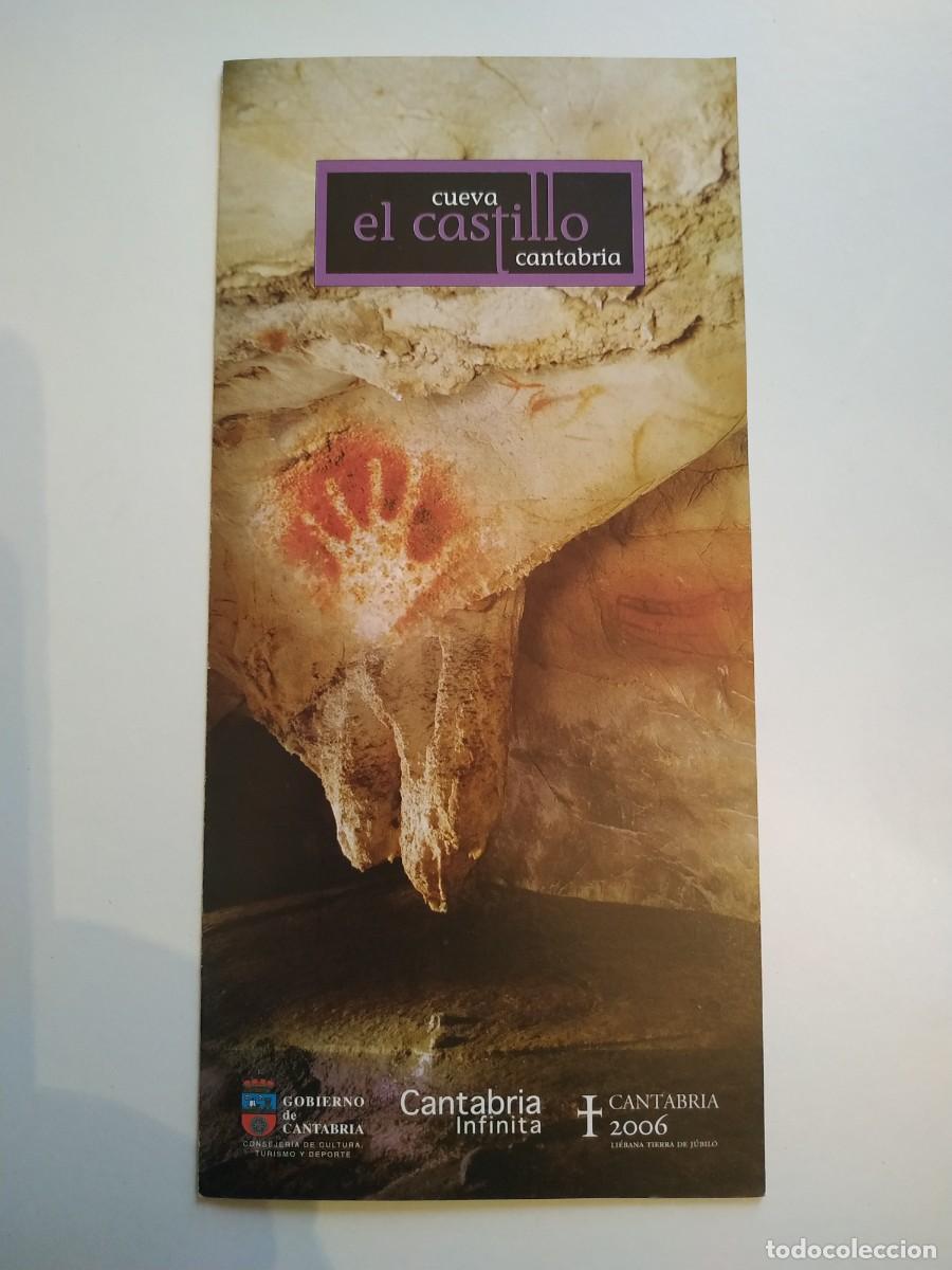 Travel Brochures: FOLLETOS TURISTICOS CUEVA CULLAVERA Y CUEVA EL CASTILLO CANTABRIA