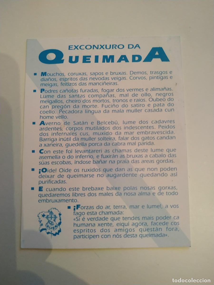 Folhetos de turismo: CONJURO DE LA QUEIMADA Y EL HIMNO DE GALICIA