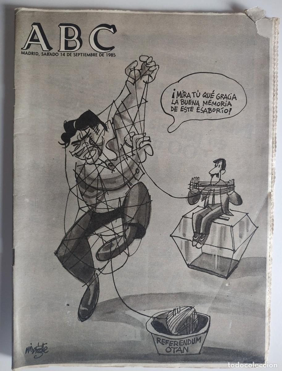 Folletos de turismo: ANTIGUO PERIODICO ABC 1985 : COPAS NACIONALES RENAULT - ROLEX - FAMILIA REAL - MARIA JOSE CANTUDO