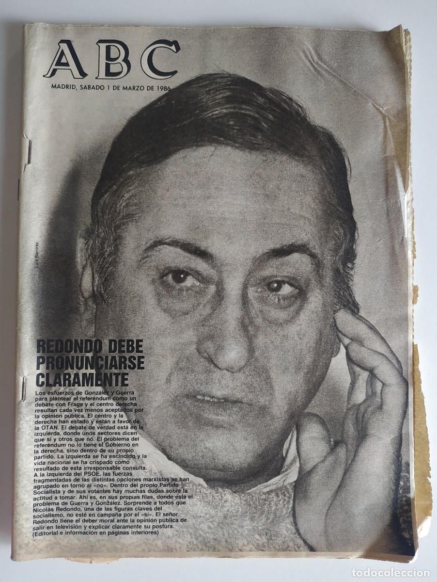 Folletos de turismo: ANTIGUO PERIODICO ABC 1986 : ELTON JOHN - NORMA DUVAL - CHARLES BRONSON