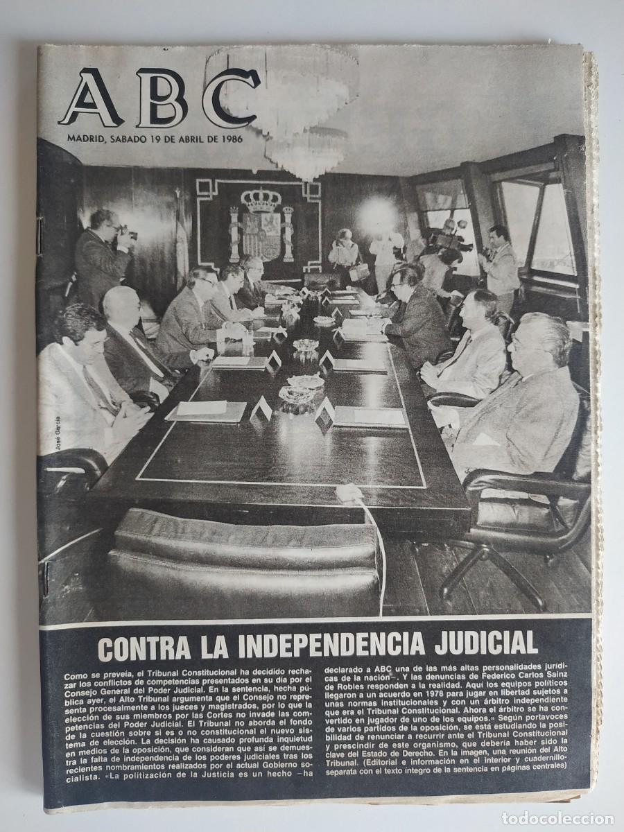 Folletos de turismo: ANTIGUO PERIODICO ABC 1986 : CECILIA GASDIA - GUNILLA VON BISMARCK
