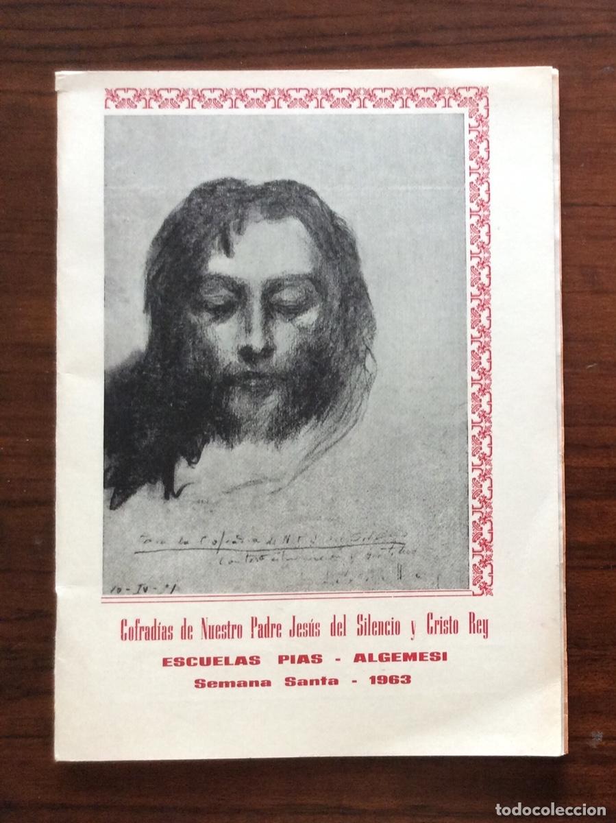 Travel Brochures: PROGRAMA SEMANA SANTA COFRAD&Iacute;A JES&Uacute;S DEL SILENCIO CRISTO REY ESCUELAS P&Iacute;AS 1963 ALGEMES&Iacute; VALENCIA