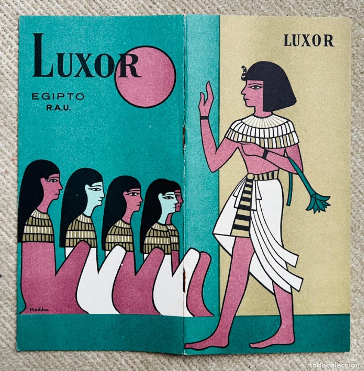 Folhetos de turismo: Antiguo folleto de Luxor (Egipto - R.A.U) - A&ntilde;o 1961