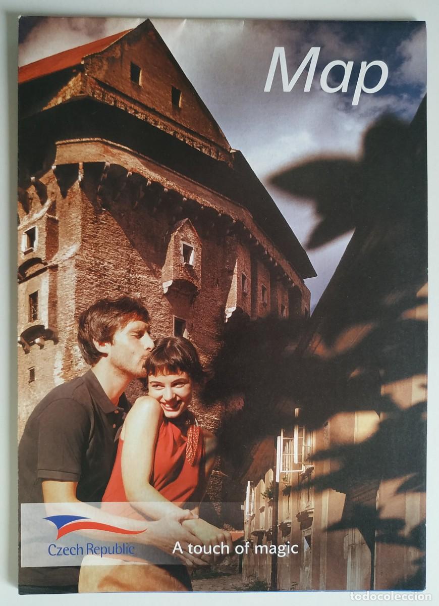 Travel Brochures: FOLLETO TURISTICO CON MAPA DESPLEGABLE DE LA REPUBLICA CHECA