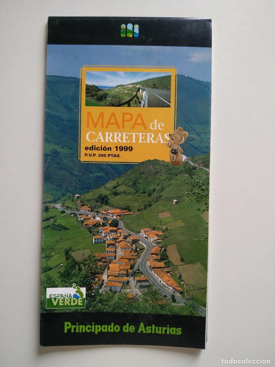 Travel Brochures: FOLLETO TURISTICO DESPLEGABLE MAPA DE CARRETERAS DE ASTURIAS EDICION 1999