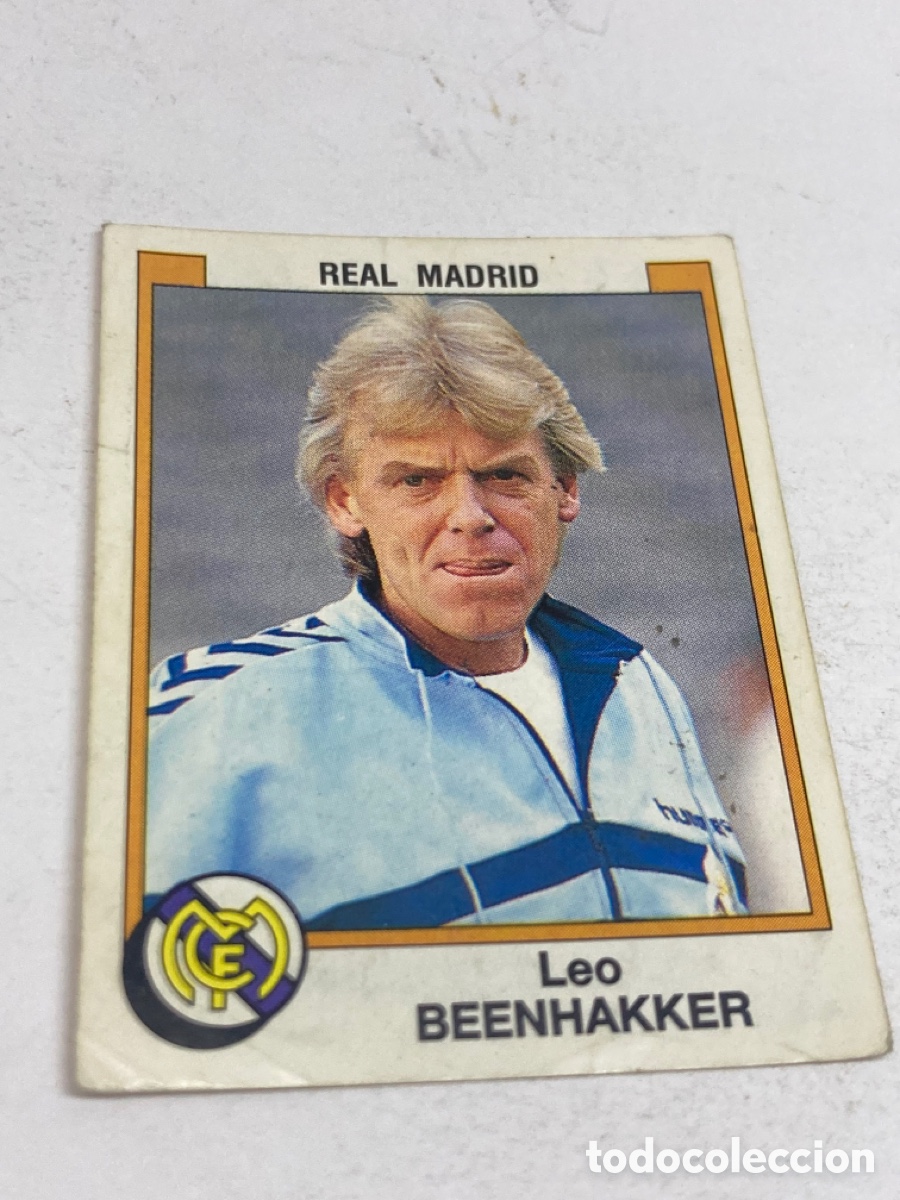 Travel Brochures: Cromos Panini F&uacute;tbol 88 REAL MADRID Leo BEENHAKKER