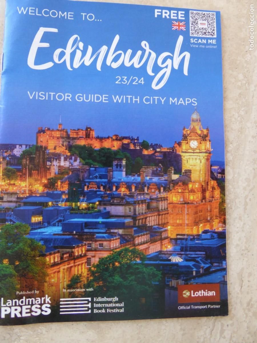 Travel Brochures: Edimburgo 23/24. Gu&iacute;a de visita y mapas de la ciudad (en ingl&eacute;s).