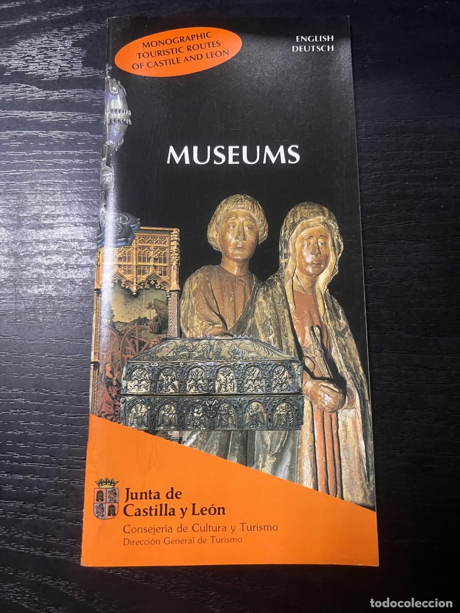 Brochures de tourisme: FOLLETO DE RUTA DE MUSEOS DE CASTILLA Y LEON. MUSEUMS. EN INGLES Y ALEM&Aacute;N. LEON, 1992