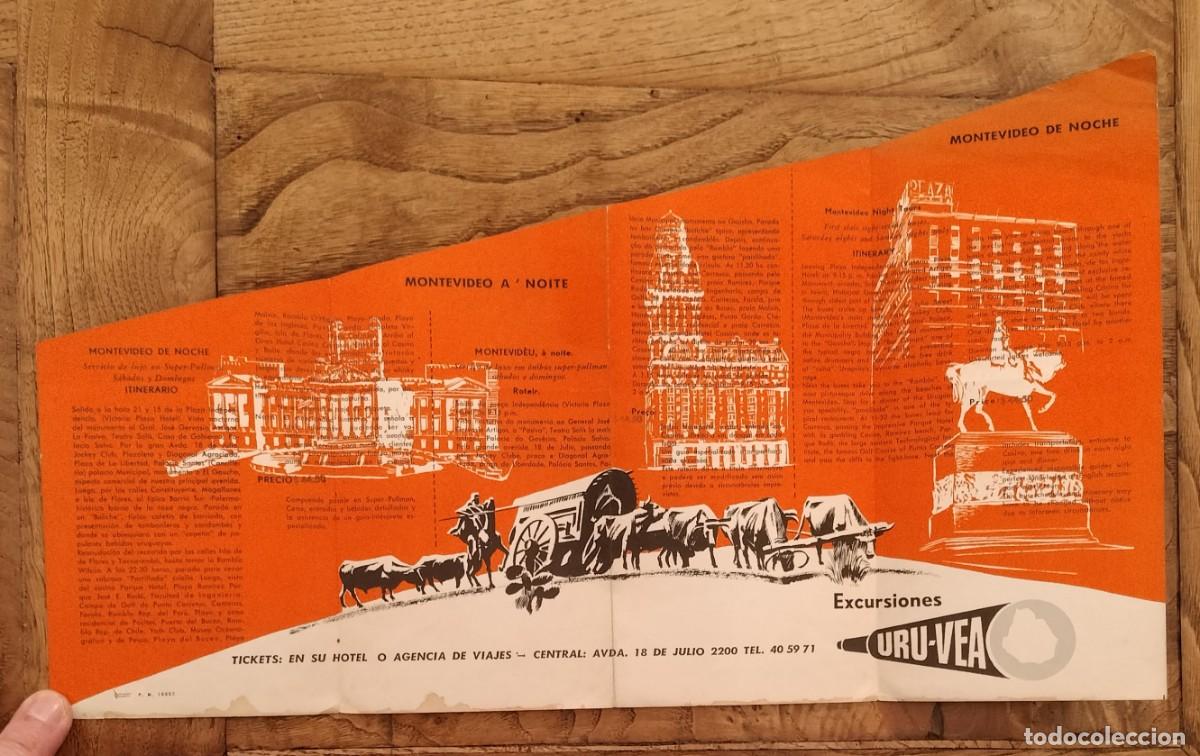Tourismusbrosch&uuml;ren: Folleto desplegable Troquelado - Montevideo de Noche - A&ntilde;os 50