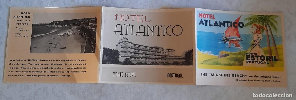 Tourismusbrosch&uuml;ren: PUBLICIDAD TR&Iacute;PTICO DEL HOTEL ATL&Aacute;NTICO DE MONTE ESTORIL, PORTUGAL